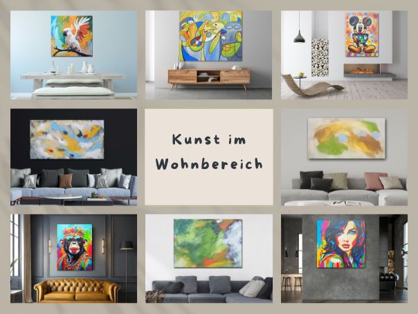 Kunst im Wohnbereich direkt vom Künstler